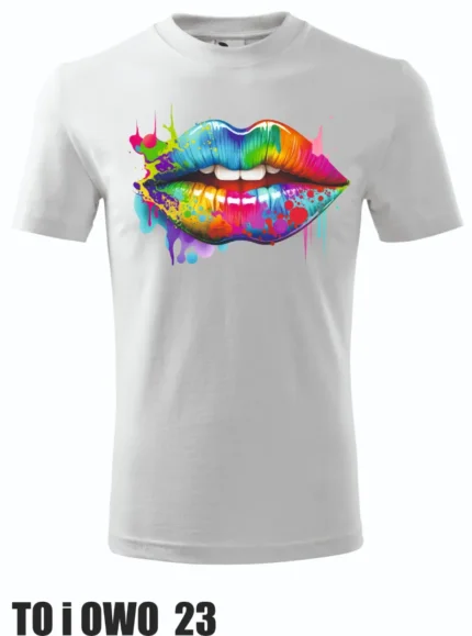Koszulka - Kolorowe usta