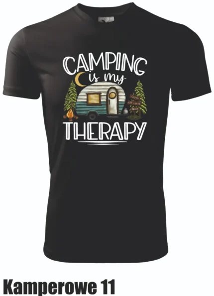 Koszulka - Camping is my therapy