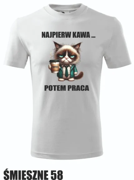 Koszulka - Najpierw kawa, potem praca