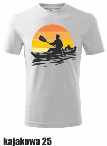 Koszulka - Kajak i zachód słońca