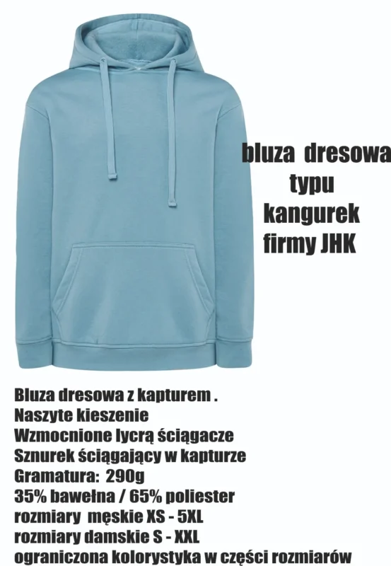 JHK - bluza dresowa typu kangurek