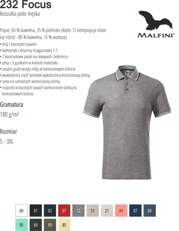 MALFINI - męska koszulka polo