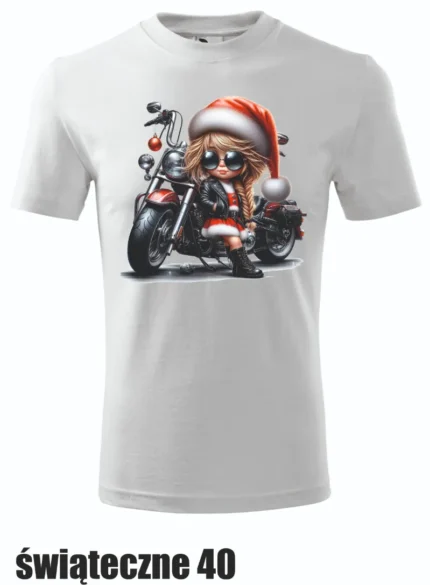 Koszulka - Dziewczyna na motocyklu