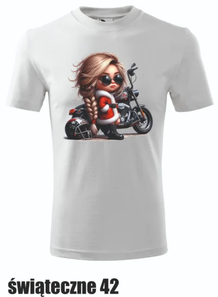 Koszulka - Dziewczyna na motocyklu