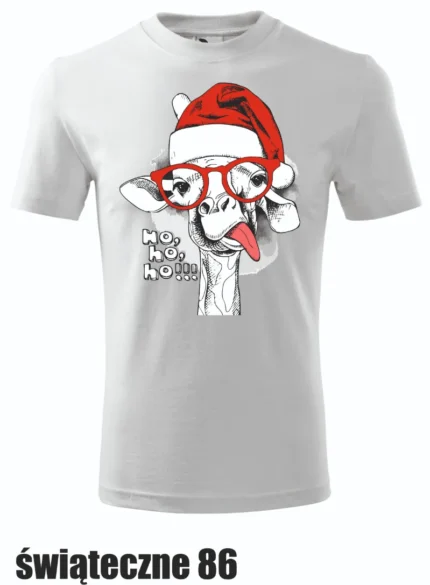 Koszulka - Świąteczna żyrafa